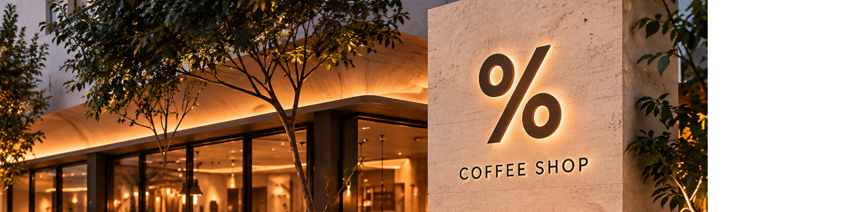% coffee shop kapak logo